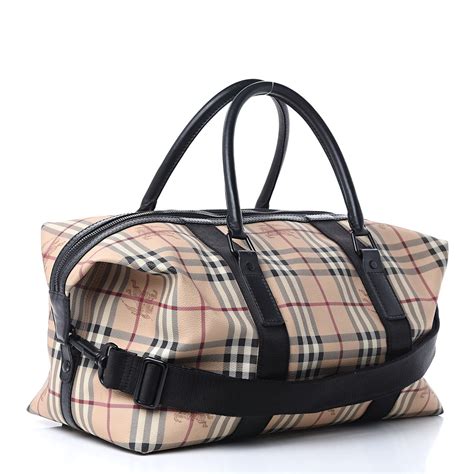 borse burberry check uomo|Embossed Check Duffle Bag in Black .